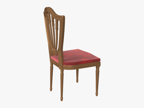 Wedding chair gold Model 3D