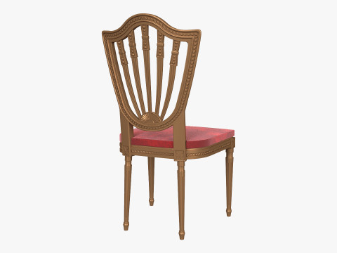Wedding chair gold Model 3D