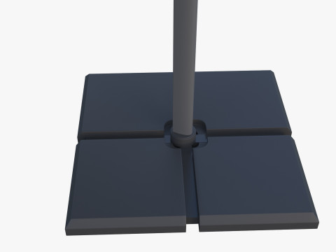 Patio Umbrella Outdoor Cantilever 3Dモデル