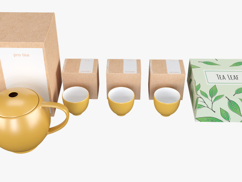 Gift tea box with LOVERAMICS Pro tea 3D 模型