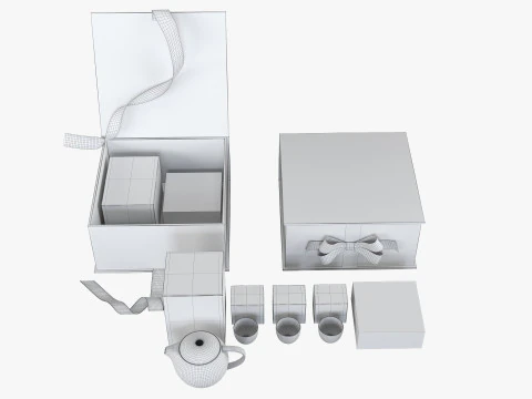 Gift tea box with LOVERAMICS Pro tea 3D Model
