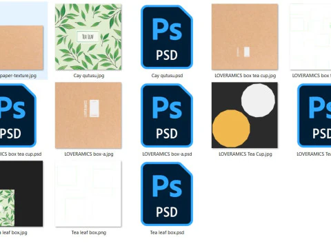 Gift tea box with LOVERAMICS Pro tea 3D Model