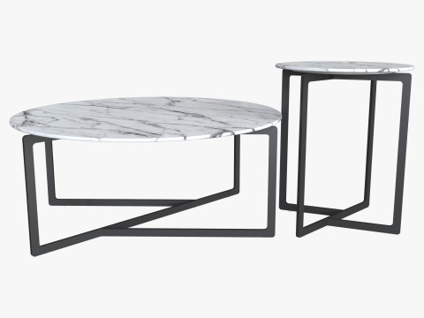 Beymen coffee and side table 3D 模型
