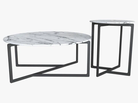 Beymen coffee and side table 3D Model