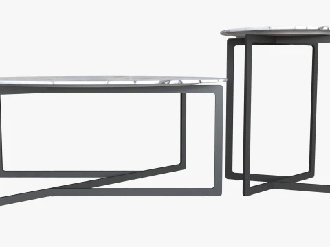 Beymen coffee and side table 3D Model