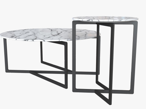 Beymen coffee and side table 3D 模型