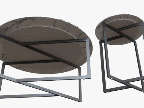 Beymen coffee and side table 3D Model