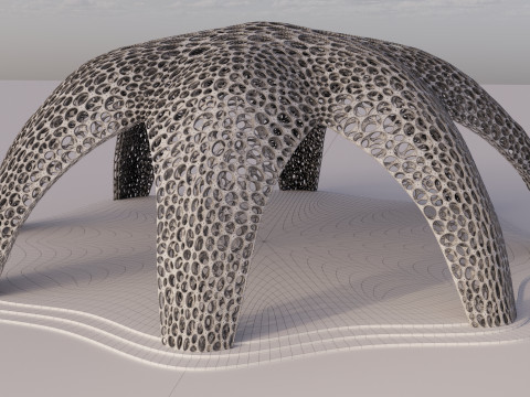 Parametric Celestial Pavilion 3D 模型