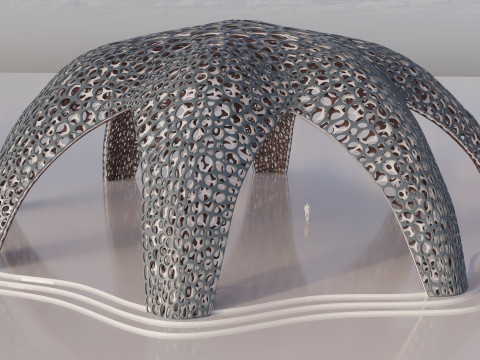 Parametric Celestial Pavilion 3D 模型