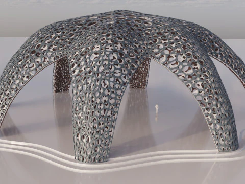 Parametric Celestial Pavilion 3D Model