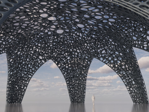Parametric Celestial Pavilion 3D 模型