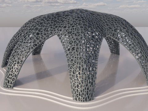 Parametric Celestial Pavilion 3D 模型