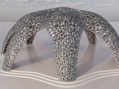 Parametric Celestial Pavilion 3D 模型