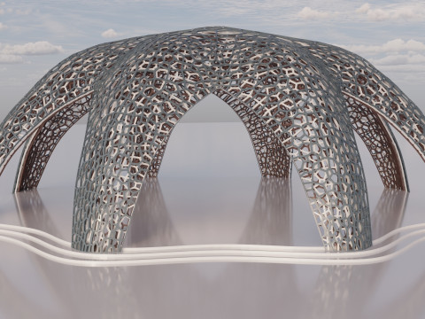 Parametric Celestial Pavilion 3D 模型