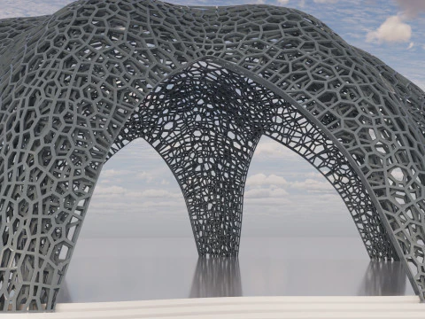 Parametric Celestial Pavilion 3D Model
