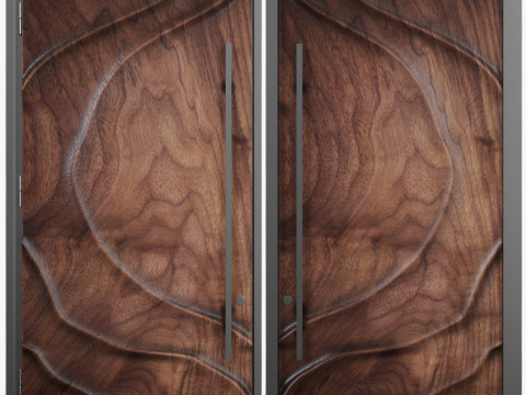 Входная деревянная дверь 3D Модель