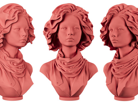 女性胸围 3D 模型