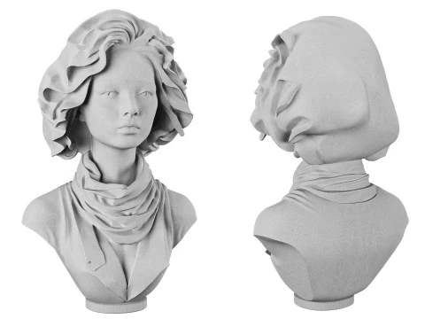 Female bust 3D Model