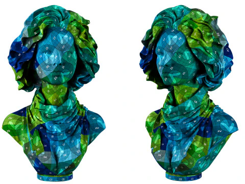 Female bust 3D Model
