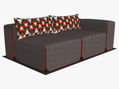 Modern sofa 3D Model