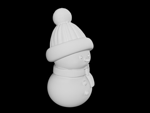 눈사람 3D 프린트 모델