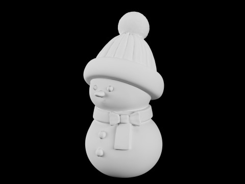 눈사람 3D 프린트 모델