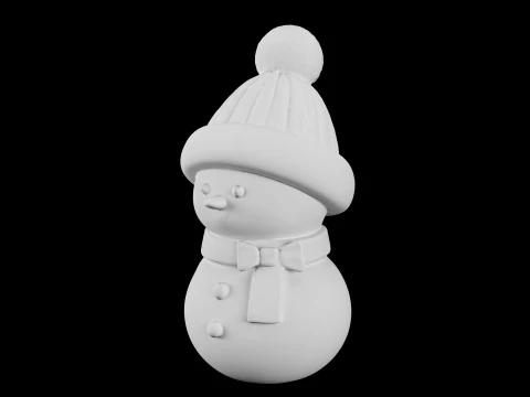 Snowman 3D Print Model