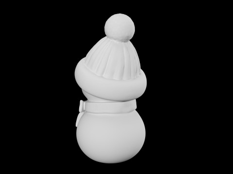 눈사람 3D 프린트 모델