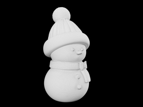 눈사람 3D 프린트 모델