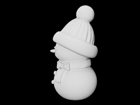 Snowman 3D Print Model