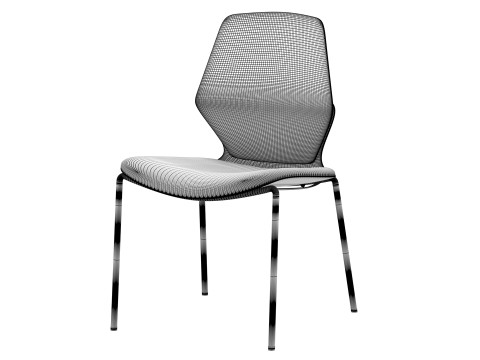 Safco Arcozi Four Leg Upholstered 3D Model