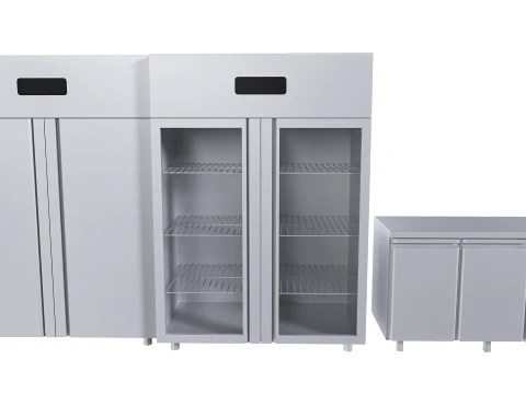 Commercial kitchen equipment 3D Model
