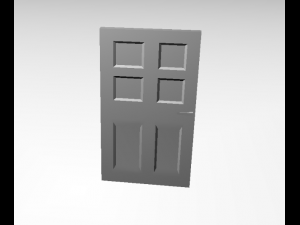 wood door 3D Model