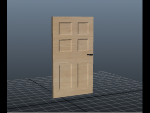 wood door 3D Model