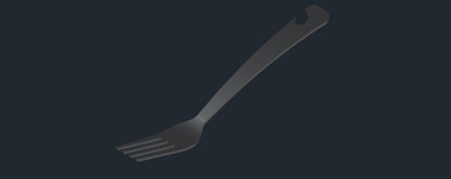 fork 3D Model .c4d .max .obj .3ds .fbx .stl .blend