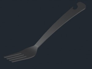 fork 3D Модель