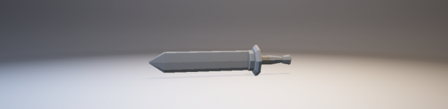 sword low poly 3D Model .c4d .max .obj .3ds .fbx .stl .blend 