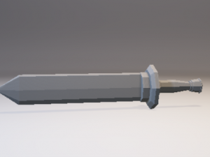 sword low poly 3D Model