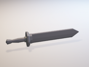 sword low poly 3D Model