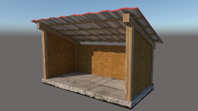 shed 3D Model .c4d .max .obj .3ds .fbx .stl .blend 