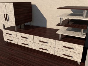 tv stand Modelo 3D