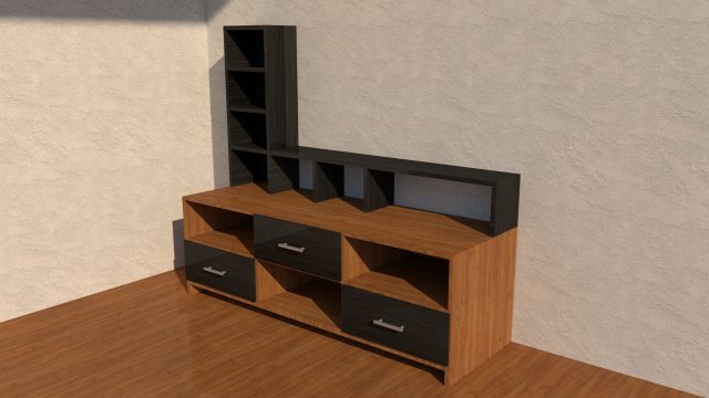 tv stand Modelo 3D .c4d .max .obj .3ds .fbx .stl .blend 