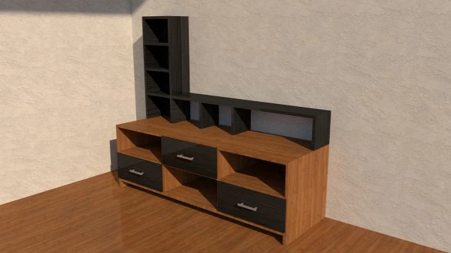 tv stand 3D Model .c4d .max .obj .3ds .fbx .stl .blend 