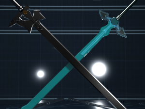 elucidator and dark repulser - sao 3D 모델
