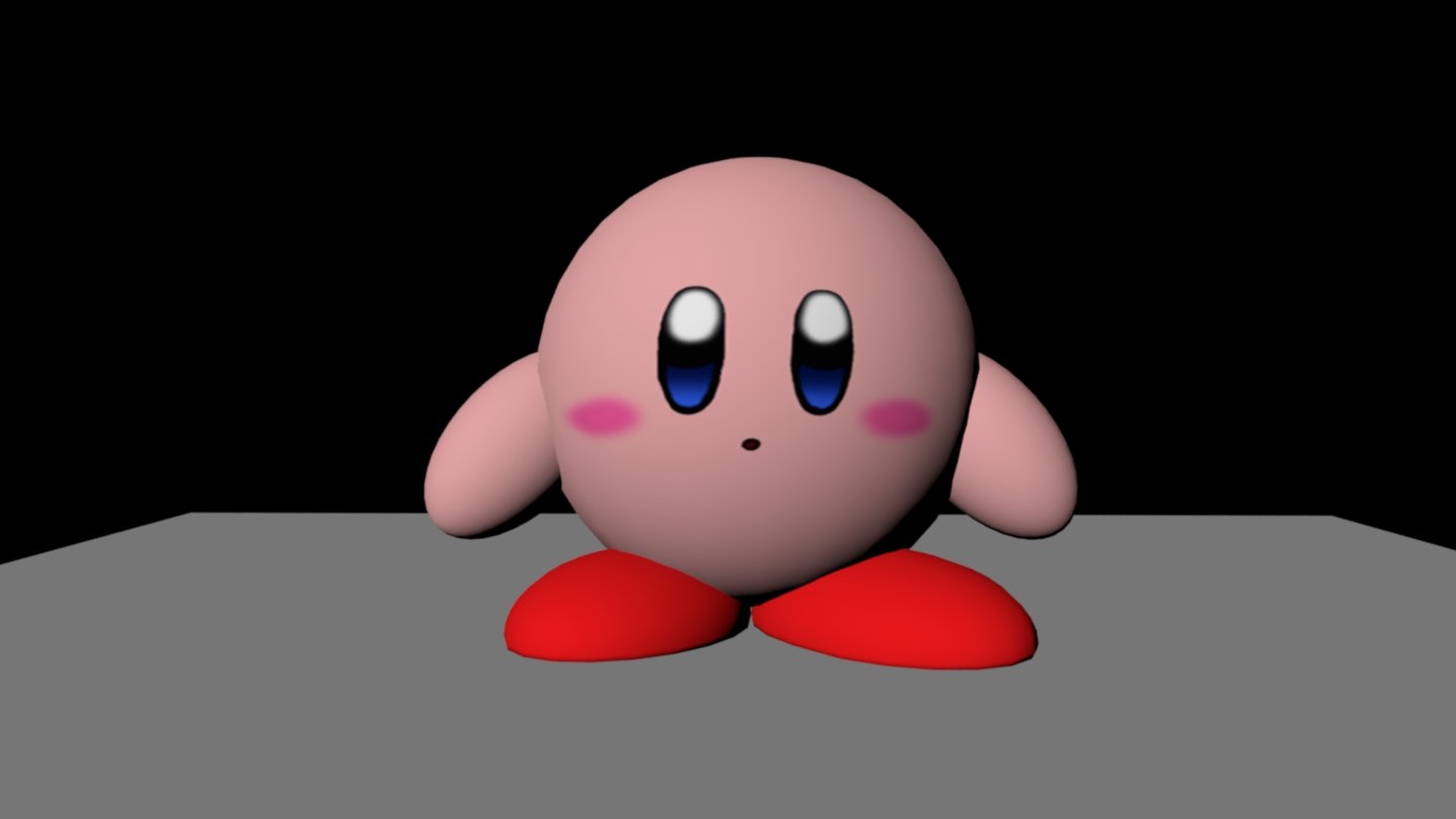 Kirby Free 3d Model In Cartoon 3dexport