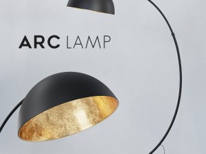 the arc black floor lamp 3D 모델