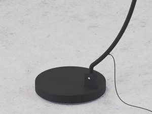 the arc black floor lamp 3D Model