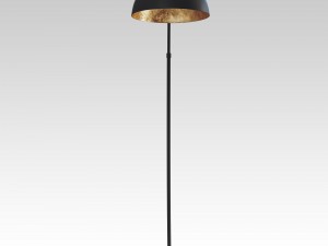 the arc black floor lamp 3D 모델