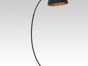 the arc black floor lamp 3D Model