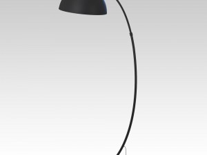 the arc black floor lamp 3D 모델